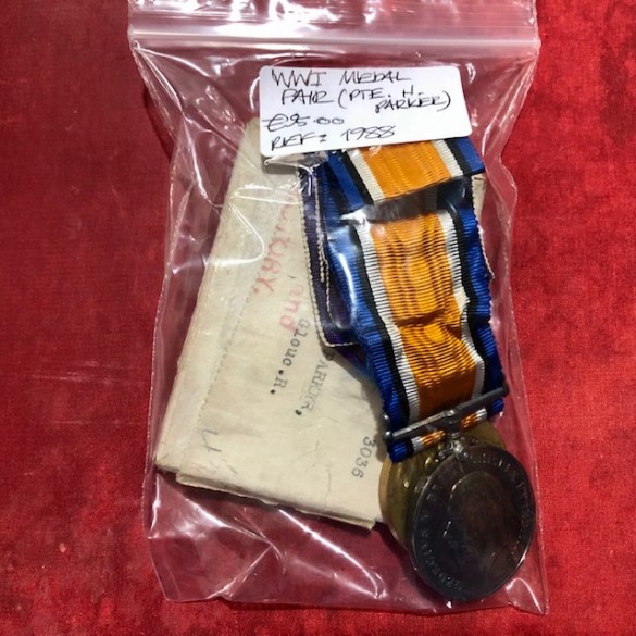 WW1 Victory Medal Pair Parker